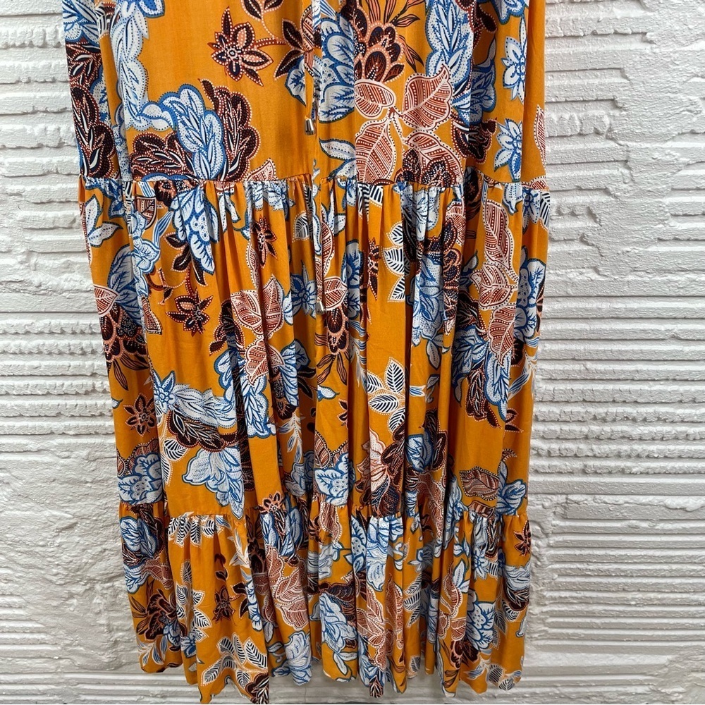 Anthropologie Abel The Label Dress Tiered Maxi Floral Peasant Cottage Bohemian S - Picture 8 of 16